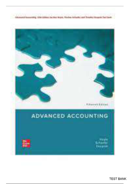 Solution Manual for The Equity Method of Accounting for Investments 15th Edition By Hoyle, Schaefer, Doupnik