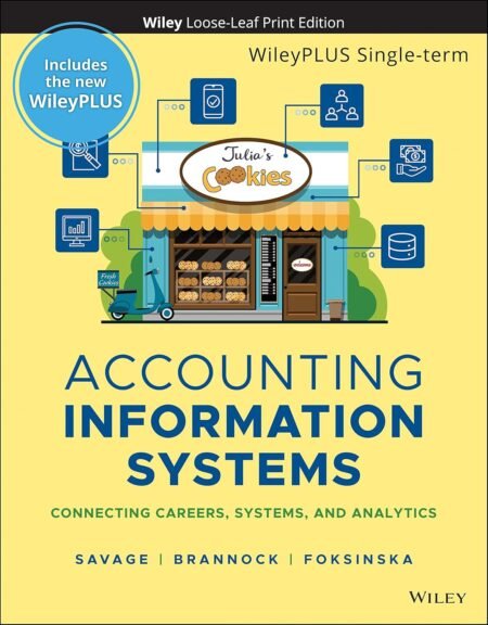 Test Bank for Accounting Information Systems Connecting Careers, Systems, and Analytics 1st Edition By Arline Savage, Danielle Brannock, Alicja Foksinska
