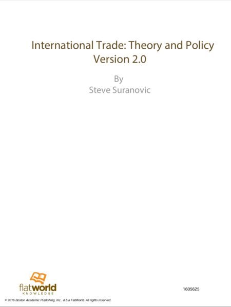 eBook International Trade Theory and Policy Version 2.0 1st Edition By Steve Suranovic