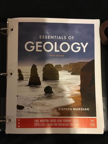 Solutions Manual for Essentials of Geology, 5th Edition By Stephen Marshak